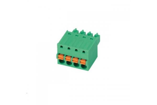 PA66 Brass Contact Pluggable Terminal Block 7 Mm