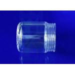 Customize 2.2g/Cm3 Quartz Glass Bottle Clear Flat Bottom With Screw Thread Mouth for sale