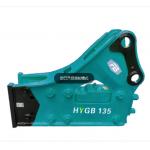 Powerful Percussion 25L/Min Excavator Breaker Hammer 1400 bpm