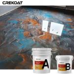 Unique Metallic Epoxy Floor Coating Pearlescent Light Reflective for sale