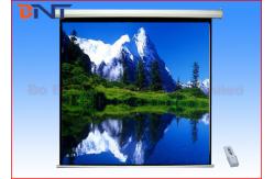 China Electric Projector Screen Ceiling Mount 136 Inch For Commercial Presentation supplier