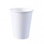 Coffee Water White Disposable Paper Cups 8 Oz With Customized Logo for sale