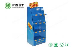 China Custom Made Advertising Recycled Cardboard Paper Floor Display Stand supplier