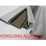 Rectangle Shape Kitchen Cabinet Aluminium Profile / Sliding Window Frame