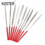 Hand Tools Set of Diamond Needle Files with Round Section Shape in Stoc