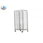 RK Bakeware China Foodservice NSF Custom Stainless Steel Sheet Pan Rack Tray Bread Trolley / Food Bakery Cooling Rack for sale