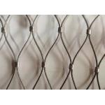 Safety Stainless Steel Ferrule Rope Mesh Netting 2.0mm Wire Anti Alkali for sale