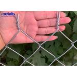 Competitive-Priced Diamond Wire Mesh Fence Galvanized Or PVC-Coated Steel Metal Chain Link Fence for sale