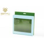 Paper Window Box Packaging / Hanger Cardboard Box With Plastic Window for sale