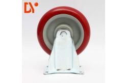 China 5 Inch Medium Duty Fixed Caster Fixed PU Caster Wheel for Cart supplier