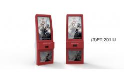 China Self Ticket Vending Machine IR / SAW / Capacitive Touch Screen RFID Card Reader supplier
