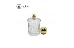 China Ball Shaped Aluminum Perfume Caps Heavy Duty Caps With Engraved Text supplier