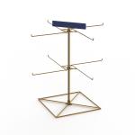 Trinket Wire Hooks Rotating OEM Metal Table Top Display Stands for sale