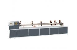 China Multi Knife Pneumatic 76mm Cardboard Tube Cutting Machine With Plc Control System supplier
