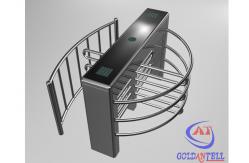China Single Access Fingerprint Automatic Full Height Turnstile With LED Indicator Light supplier