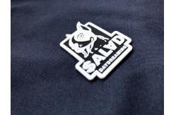 China Custom Made Soft 3D Rubber Silicone Embossed Patches supplier