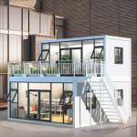 Modern Style Luxury Folding Prefab Homes Steel Frame With High Security