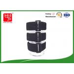 Black Reclosable Straps , Tie Straps Custom Size for sale