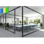 Customized Office Aluminum Frame Demountable Glass Partition Full Height for sale