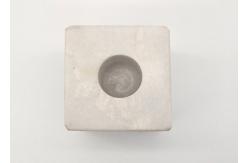 China Square Stone Pillar Candle Holders Polished Finish Surface Moisture Resistant supplier