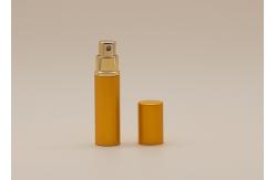 China 5ml Gold Aluminum Refill Glass Spray Bottles Perfume Silk Screen Printing Surface Handling supplier