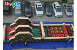 China Playground Inflatable Bouncer Full Challenge Adult Outdoor Obstacle Course supplier