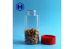 China 1236ml PET Can Oval Long Big Canning Transparent Nuts Custom Stackable Plastic Jars supplier