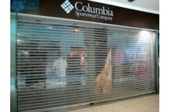 China 12mm Tube Polycarbonate Clear Roller Shutters For Mall supplier