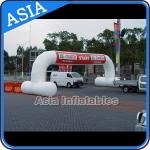 White Color Inflatable Start Line Arch With Removable Banner For Rental for sale