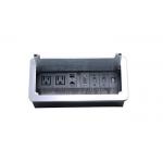 Custom Cable Cubby Box Tabletop Multimedia Connectivity Flip - Open Type for sale