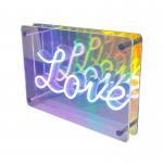 Custom LED Infinity Mirror Sign with Acrylic Material and Mini Luminous Character Design for sale