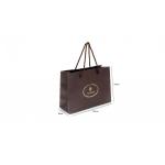Matt Coated Personalized Paper Bags Brown Chocolate Shopping Paper Bags for sale