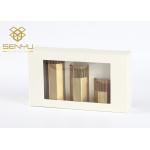 Square  350g Paper Packaging Box With Clear Window Matt Lamination Surface for sale