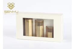 China Square  350g Paper Packaging Box With Clear Window Matt Lamination Surface supplier