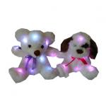 0.2M 0.66ft Stuffed Animals Teddy Bear With Led Lights 2 Asstd Dog And Bear for sale