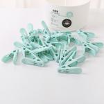 24 Windproof Quilt Plastic Clothes Hanger Clips With Storage Box