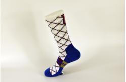 China Elastane / Coolmax Polyester Athletic Basketball Socks With Anti - Bacterial Material supplier