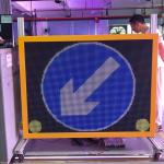EN12966 1024*1024mm LED Traffic Signs City Road Variable Message Sign for sale