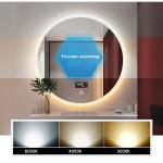 18W LED Bathroom Mirror Light 1650lm 600mm Round LED Illuminated
