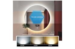 China 18W LED Bathroom Mirror Light 1650lm 600mm Round LED Illuminated supplier