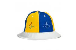 China Plain Pattern Outside Fisherman Bucket Hat With String Mix Panels Style supplier