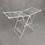 Metal 2 Layers Foldable Clothes Drying Rack Butterfly Design With Shelves for sale