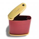 Pink Antirust 90*135mm Stainless Steel Ashtray Metal Ashtray With Lid for sale