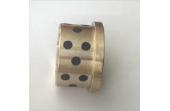 China Gold Graphite Plugged Bushings , Phosphor Bronze Bearings CuSn6Zn6Pb3 Material supplier
