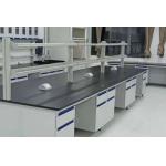 Steel And Wood Chemistry Lab Bench Furniture 12.7mm Black Phenolic Resin Top for sale