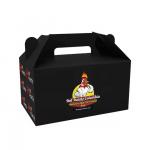 Customized Color Eco-friendly Fried Chicken Box with Handle and Fast Food Takeaway for sale
