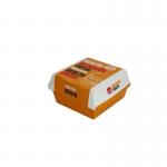 CMYK Recyclable Compostable Burger Box Custom Take Away Fast Food Packaging for sale