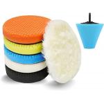 Polishing 5pcs 6 Inch 150mm Buffing Sponge Pads Cone Shaped for sale