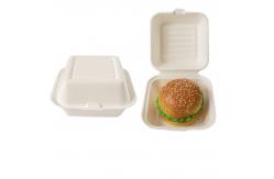 China Compostable disposable eco-friendly clam shell burger customized disposable food packaging takeaway box supplier
