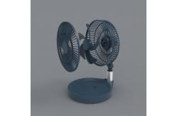 China 10000mAh Foldable Portable Fan Mute USB Recargable LED Light Rechargeable Foldaway fan supplier